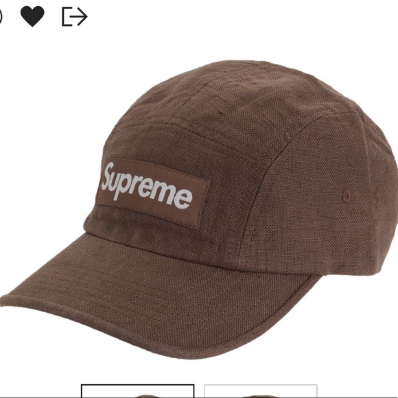 Supreme Linen Fitted Camp Cap - Picture 1 of 2